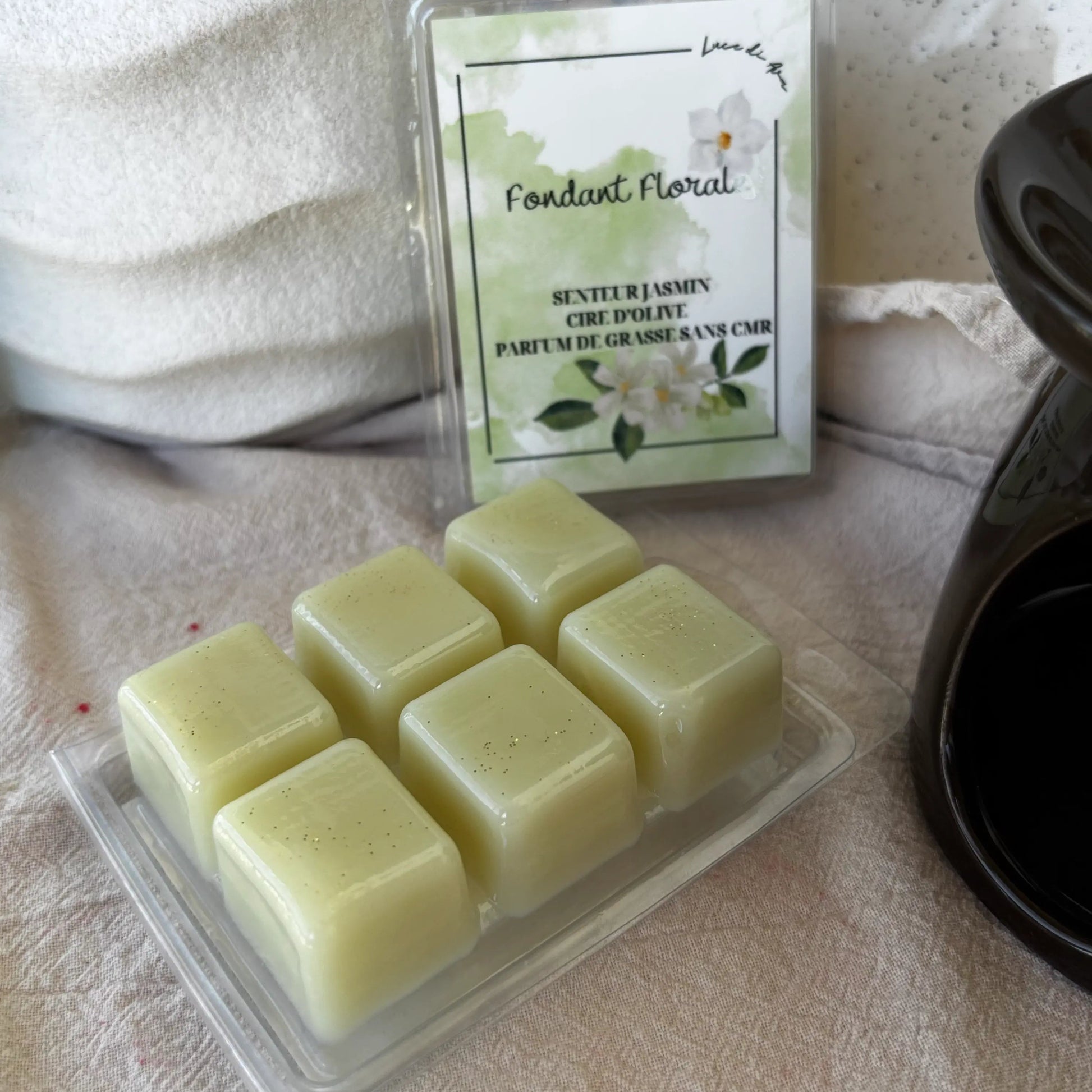 Fondant floral jasmin cire olive