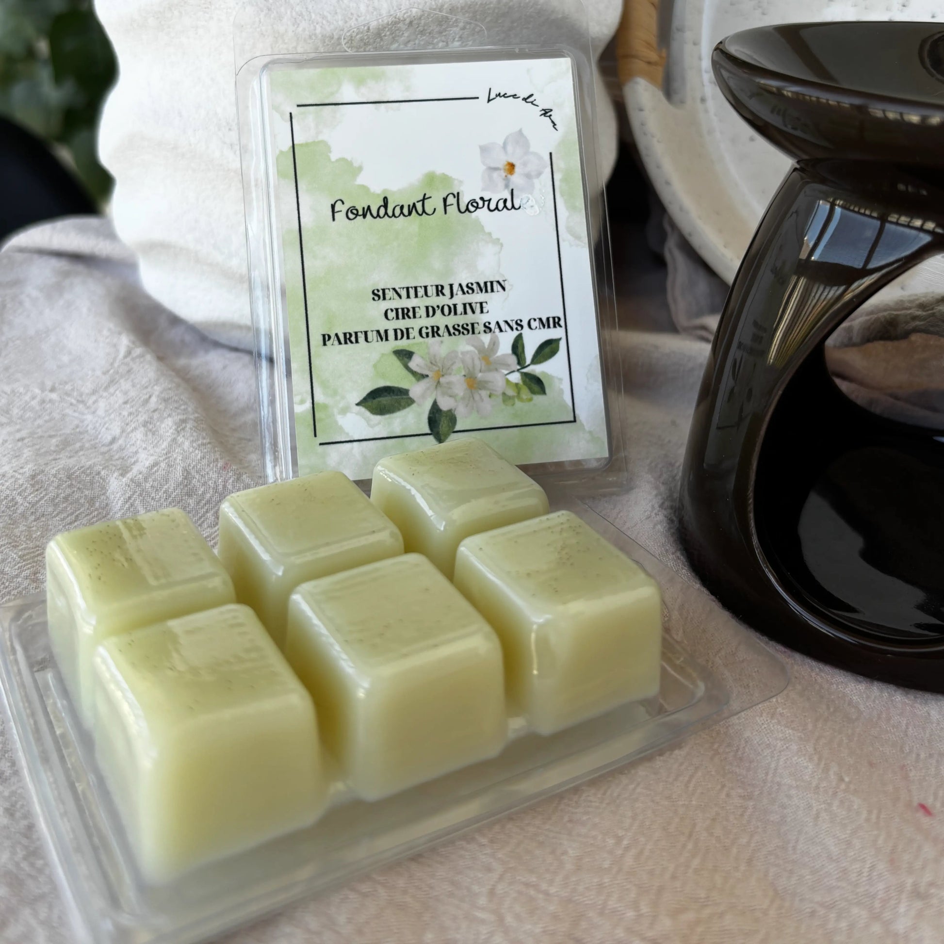 Fondant floral jasmin cire olive