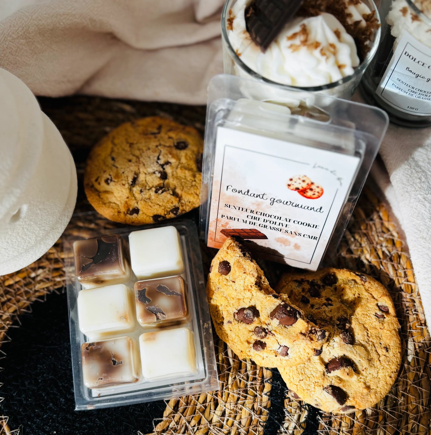 Fondant parfumé chocolat cookie 