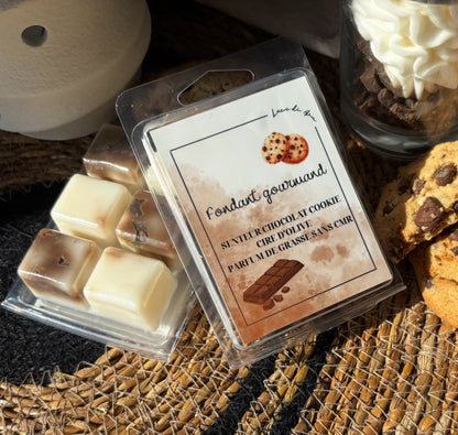 Fondant gourmand parfumé chocolat cookie