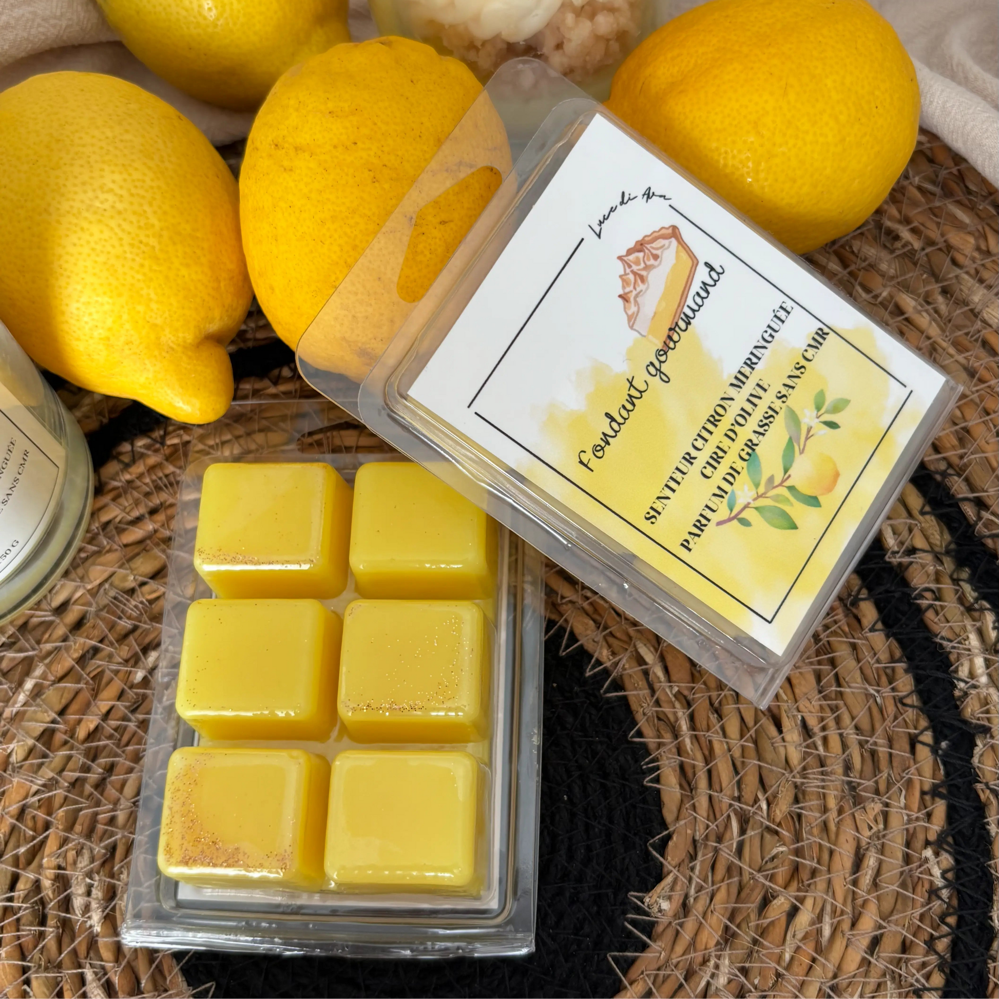 Fondant citron meringué provence cire olive