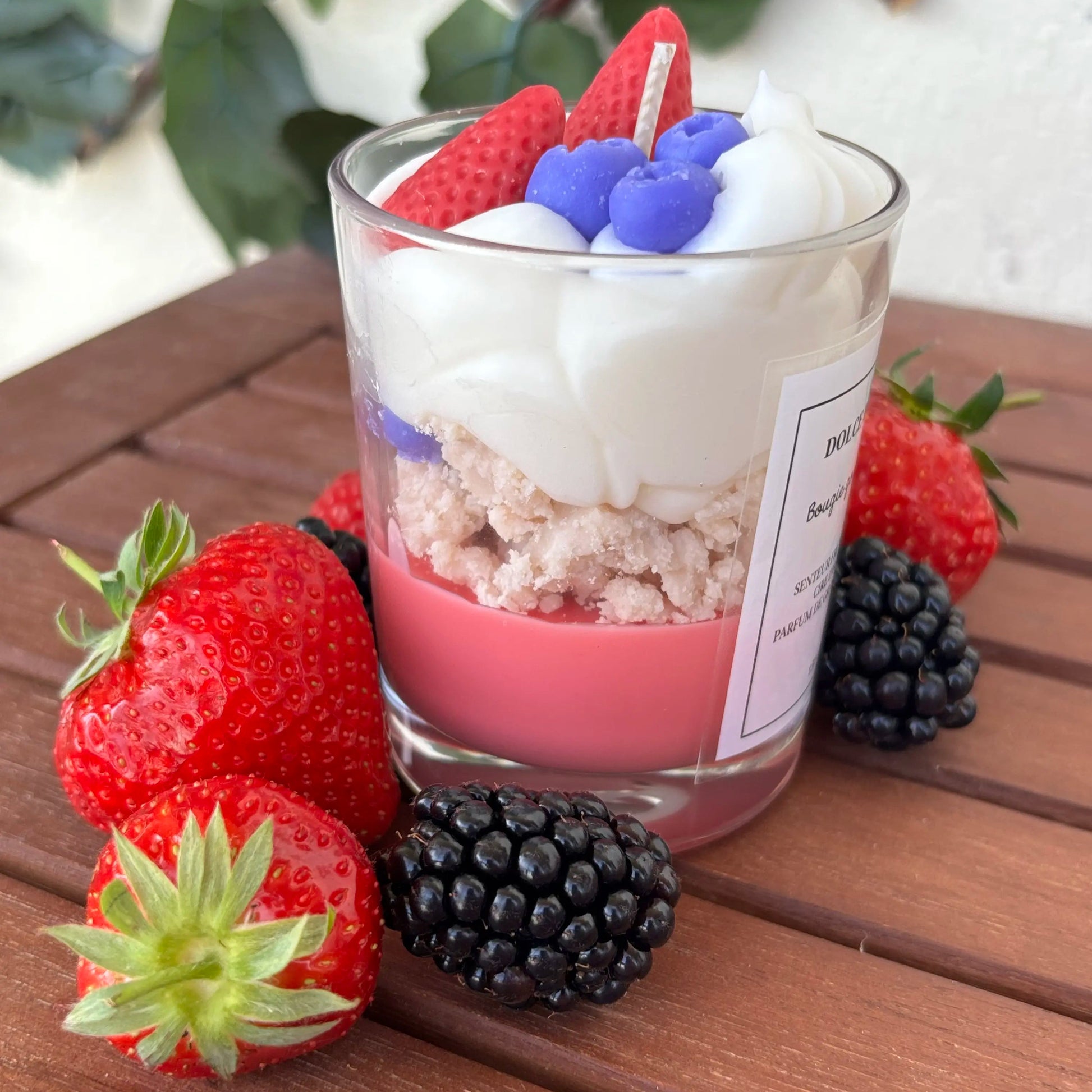 Bougie fruits rouges