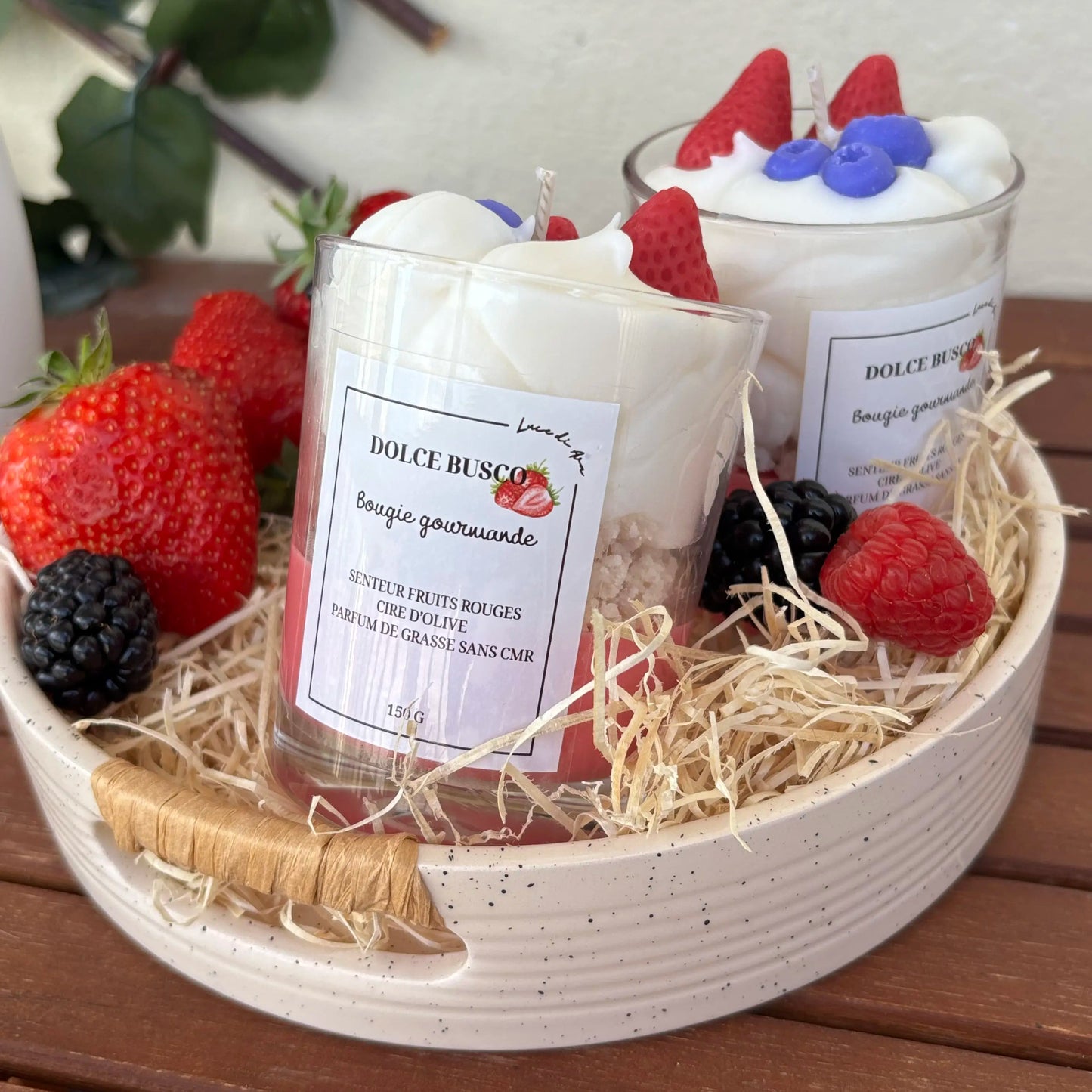 Bougie Dolce busco fruits rouges